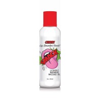 Smack Lickable Cherry Massage Oil 2 oz