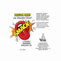 Smack Passion Fruit Lickable Massage Oil