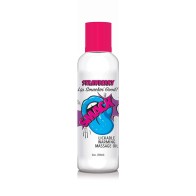 Smack Lickable Strawberry Massage Oil 2 oz.