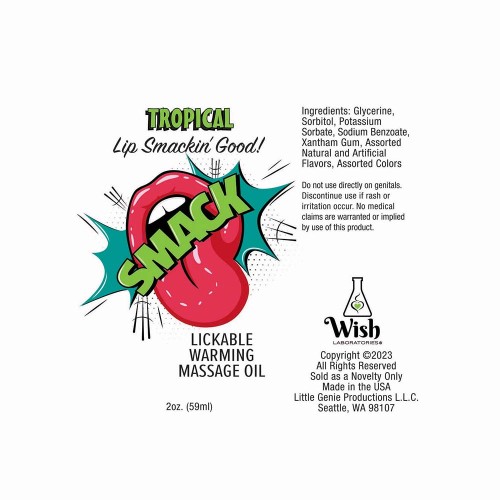 Aceite de Masaje Lickable Tropical Smack 2 oz.