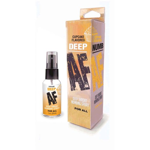 Deep AF Deep Throat Spray Cupcake 1 oz - Enhanced Oral Pleasure