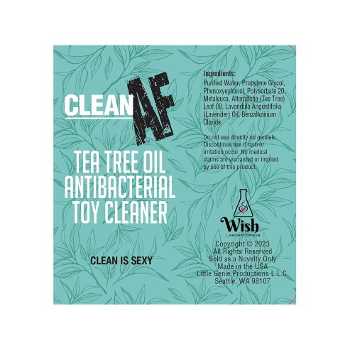 Clean AF Tea Tree Sex Toy Cleaner Spray