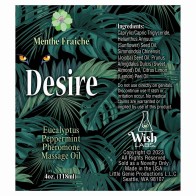 Desire Pheromone Massage Oil Eucalyptus Peppermint