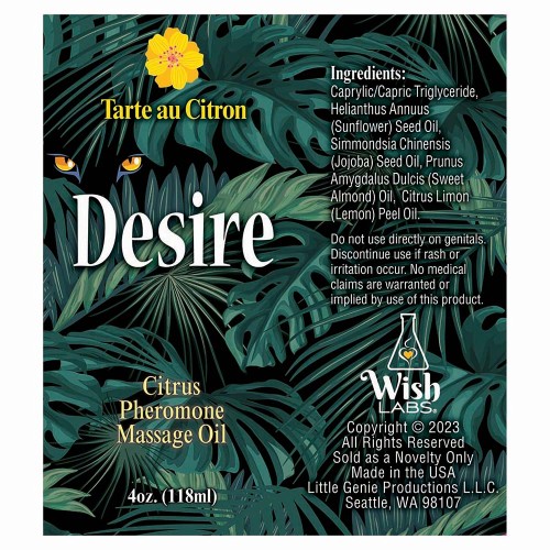 Aceite de Masaje con Feromonas Desire para Indulgencia Sensorial