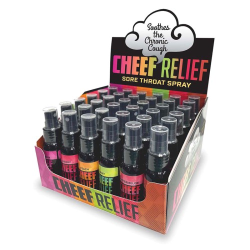 Cheef Relief Throat Spray for Smokers - 36 Count Display