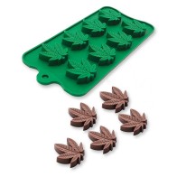 Molde de Silicona de Cannabis para Chocolates