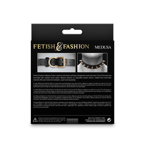 Fetish Medusa Black Collar - Stylish and Adjustable