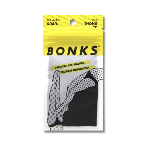 Bonks Tanga Seamless Negro O/S