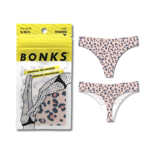 Bonks Cat's Out Of The Bag Seamless Thong O/S - Everyday Essential