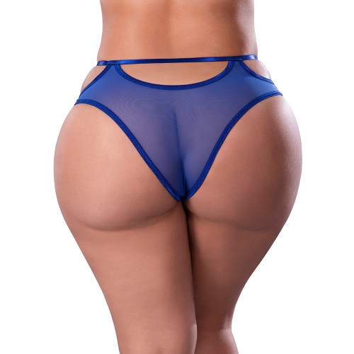 Magic Silk Cheeky Boy Short Cobalt Queen Size