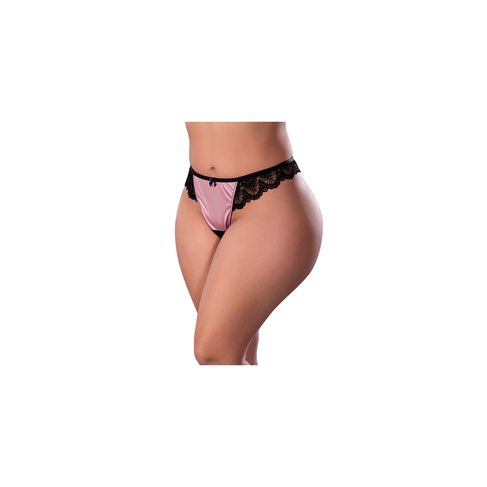 Magic Silk Crotchless Thong - Sensual Desires Mauve