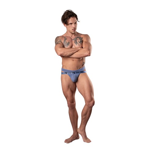 Male Power Infinite Comfort Amplifying Strappy Thong - Periwinkle L/XL