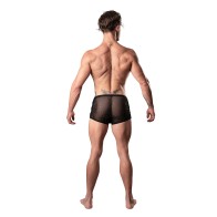 Male Power Show Stopper Mini Short Plateado