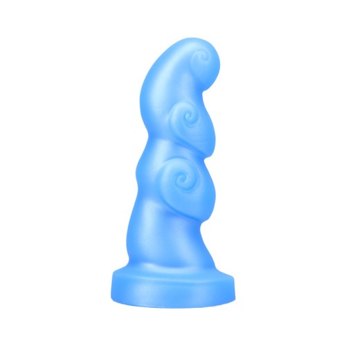 Tantus Hookah Dildo Suave de 14.6 cm en Azul