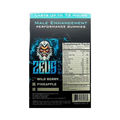 Gomitas Suplemento Masculino Zeus Plus - Sabor Piña