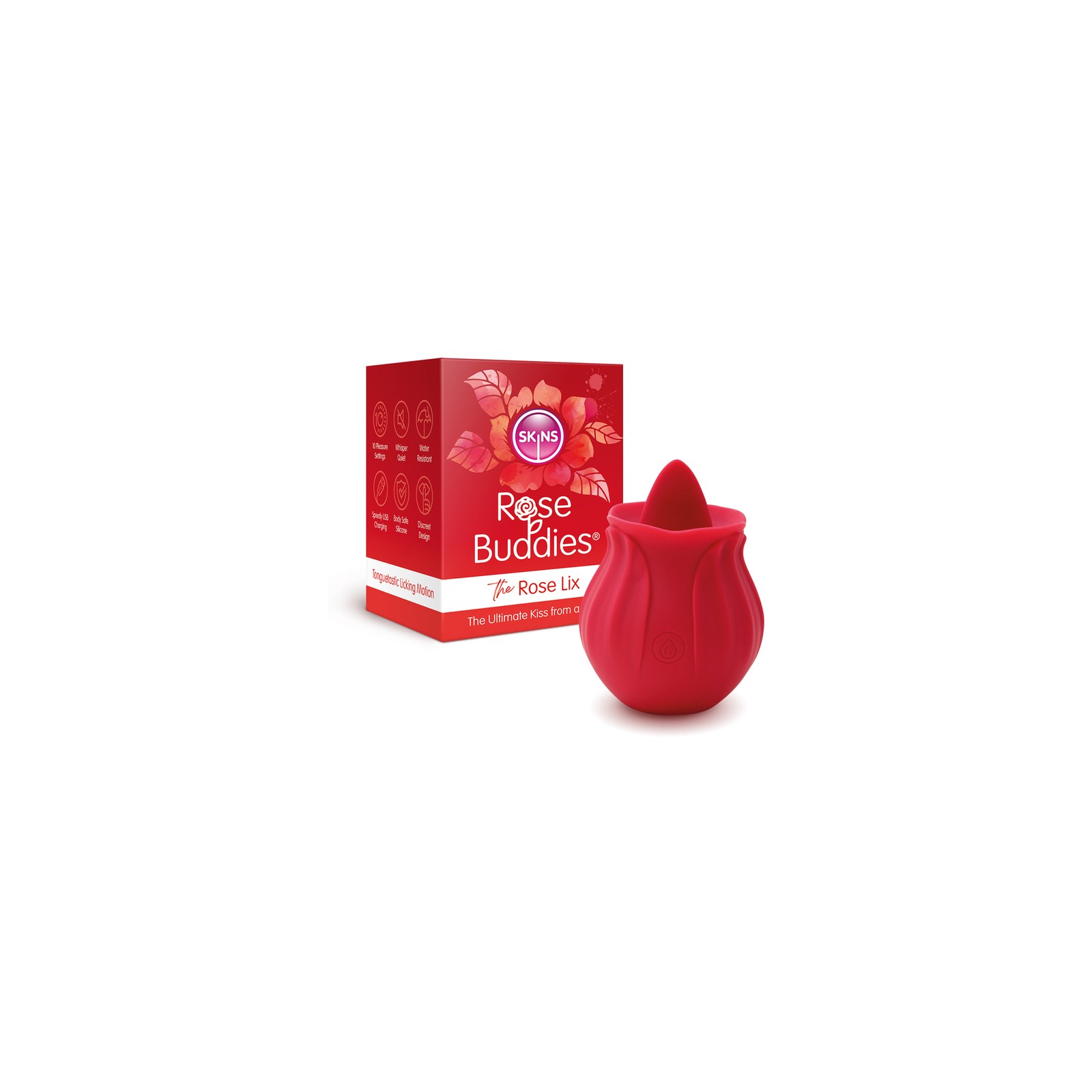 Skins Rose Buddies Mini Vibrator with Tongue Action