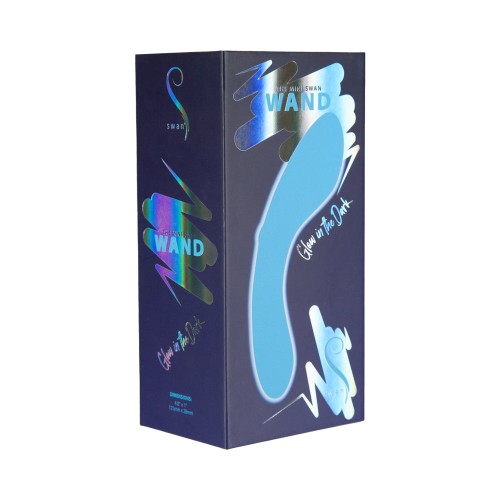 Swan Mini Swan Wand Brilla en la Oscuridad Azul