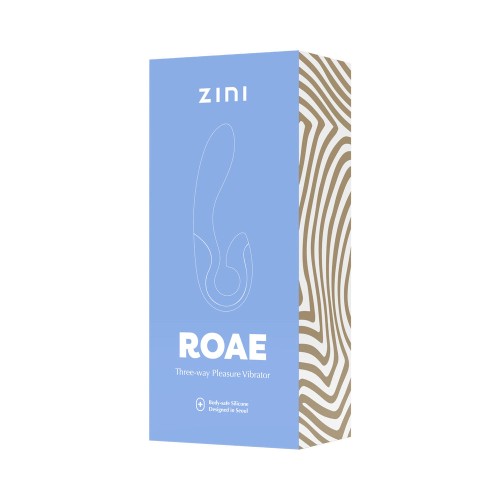 Zini Roae Rosa Vibrador de Conejo de Tres Vías