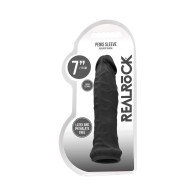 Sleeve Extensor de Pene RealRock Skin 6 in. Negro