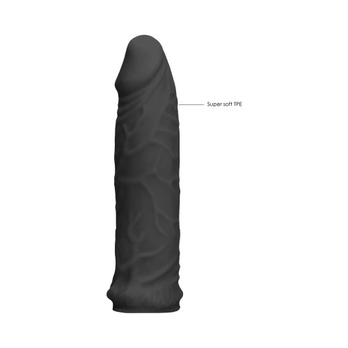 Sleeve Extensor de Pene RealRock Skin 6 in. Negro