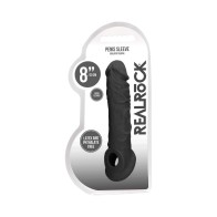 RealRock Skin Extensor de Pene 8 in. Negro