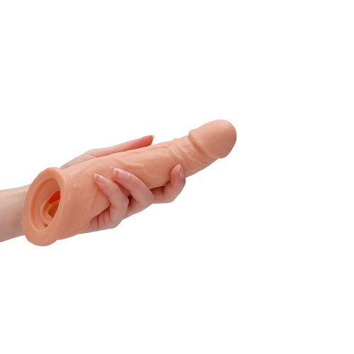 Extensor de Pene Sling Beige de 8 pulgadas RealRock Skin