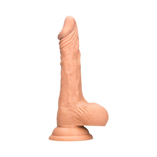 RealRock Dildo de Piel 10 in. con Testículos Beige