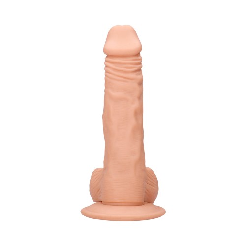 RealRock Skin 10 in. Dildo with Balls Beige