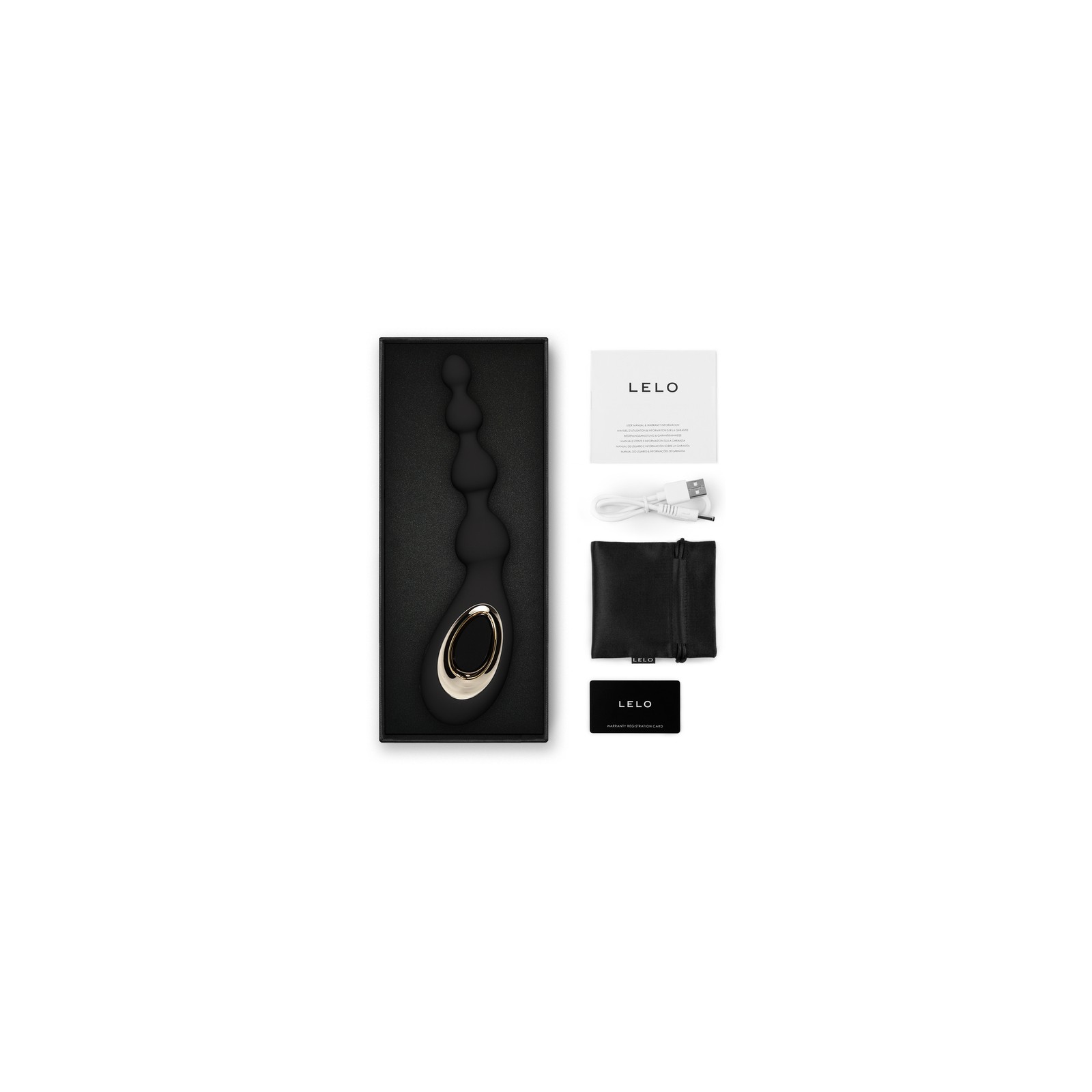 LELO SORAYA Anal Beads in Black for Beginners