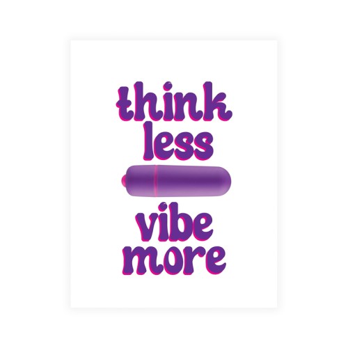 Tarjeta de Felicitación Naughty Vibes Think Less Vibe More