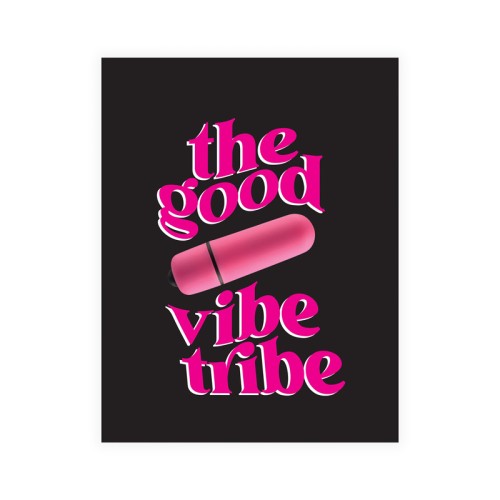 Tarjeta de Felicitación Good Vibe Tribe Naughty Vibes con Placer Secreto