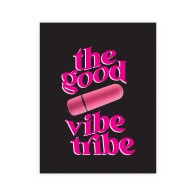 Tarjeta de Felicitación Good Vibe Tribe Naughty Vibes con Placer Secreto