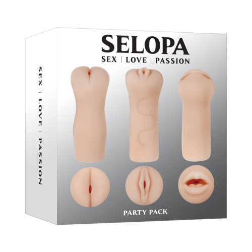 Selopa 3-Piece Stroker Pack for Fantasy Fulfillment