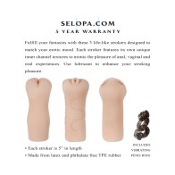 Selopa 3-Piece Stroker Pack for Fantasy Fulfillment