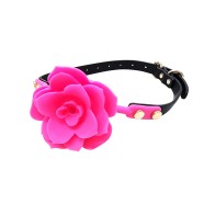 Ple'sur Breathable Silicone Flower Ball Gag for Playful Fun