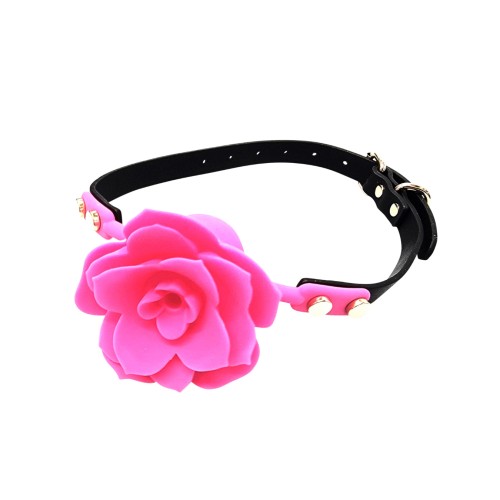 Ple'sur Breathable Silicone Flower Ball Gag for Playful Fun