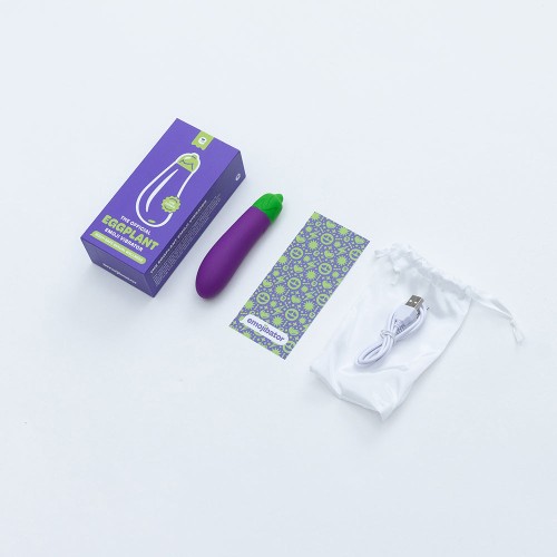 Emojibator Eggplant USB Vibrator for Ultimate Pleasure