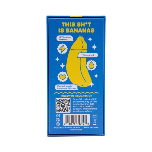 Emojibator Banana USB - Fun Waterproof Vibrator