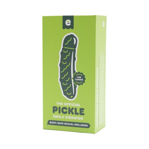 Emojibator Pickle USB Vibrator