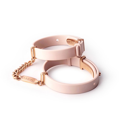 Crave ID Cuffs Pink for Self-Love and Pleasure