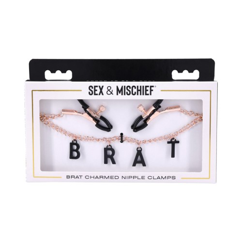 Sportsheets Brat Charmed Nipple Clamps for Sensual Play