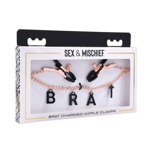 Sportsheets Brat Charmed Nipple Clamps for Sensual Play