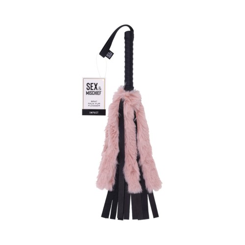 Sportsheets Sex & Mischief Brat Faux Fur Flogger | Playful Fun