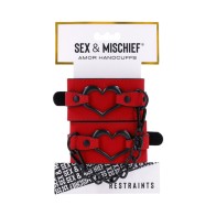 Sportsheets Sex & Mischief Amor Handcuffs - Stylish and Soft