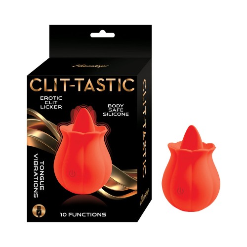 Clit-Tastic Estimulador Clitorial Erótico en Rojo