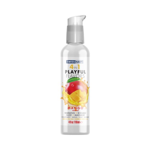 Swiss Navy 4-en-1 Lubricante Personal con Sabor a Mango