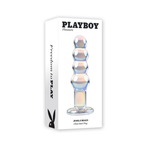 Dildo de Vidrio Playboy Jewels Beads