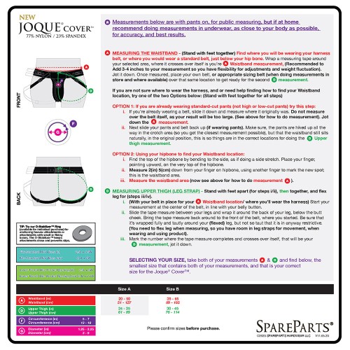 SpareParts Joque Cover Under Harness Black A