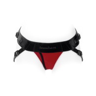 SpareParts Joque Cover Underwear Harness Red (Double Strap) Size B Nylon