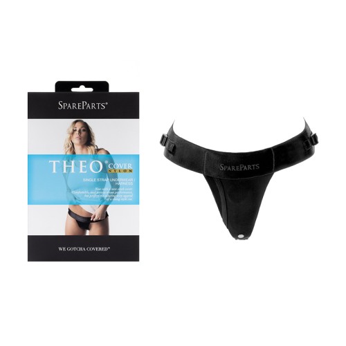 SpareParts Harness de Ropa Interior Theo Black - Soporte Versátil